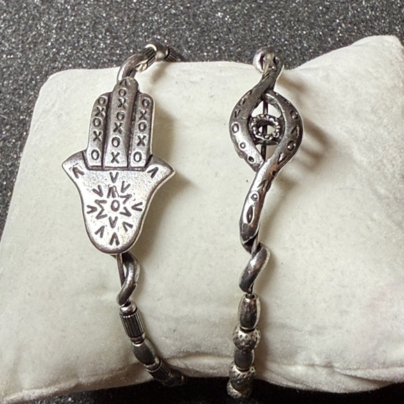 Alex & Ani wrap bracelet bundle. Hamsa and Evil eye - Picture 1 of 3